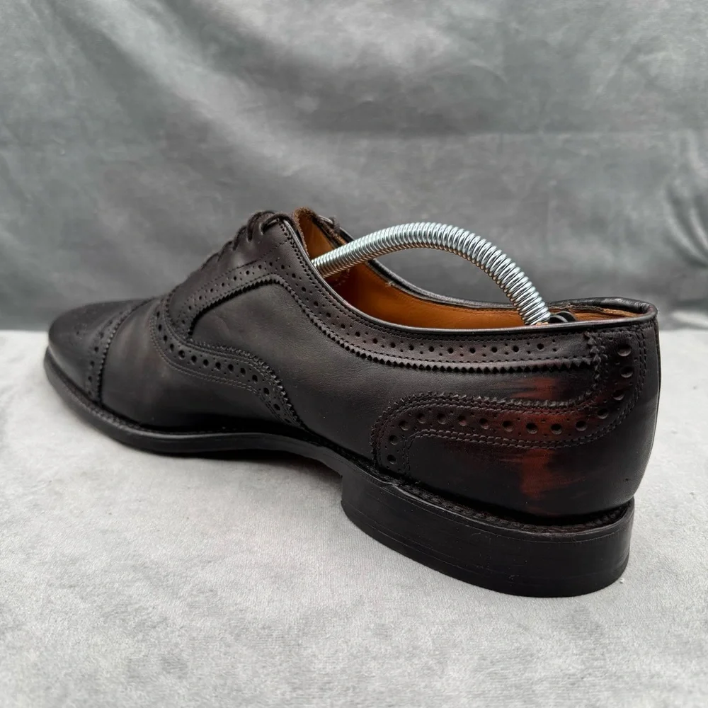 Allen Edmonds Rutland Men’s 11.5 (Narrow)‎ Dark Brown Walnut Wingtip Dress Shoes